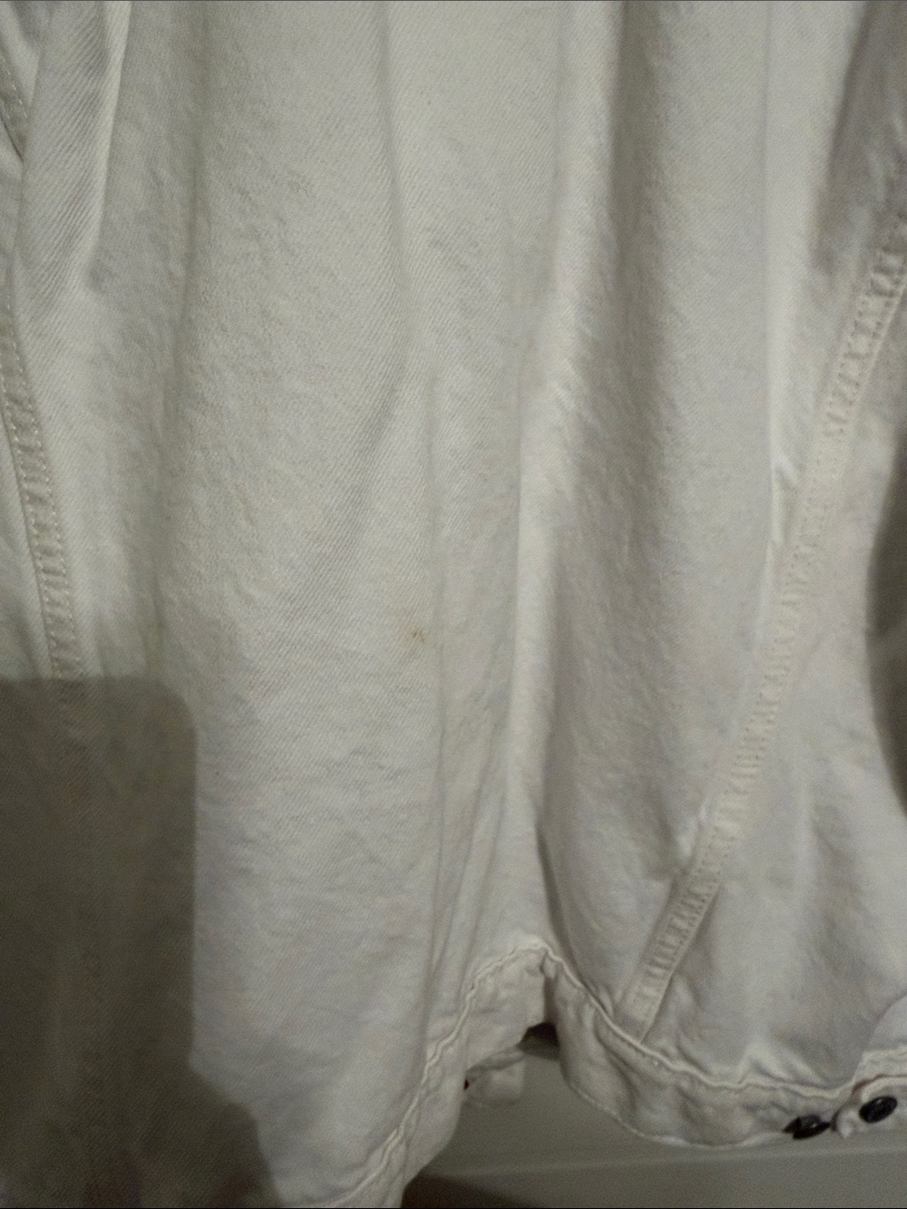Old Navy White Cotton Denim Jacket - Picture 3 of 3